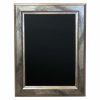 silver framed chalkboard 3 Silver framed plain chalkboard