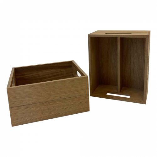 wooden condiment crate