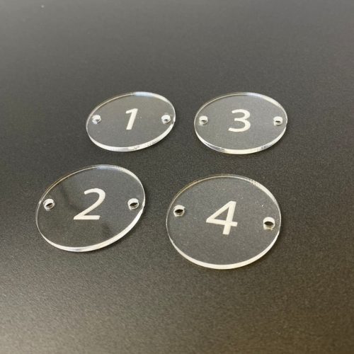 clear acrylic table numbers