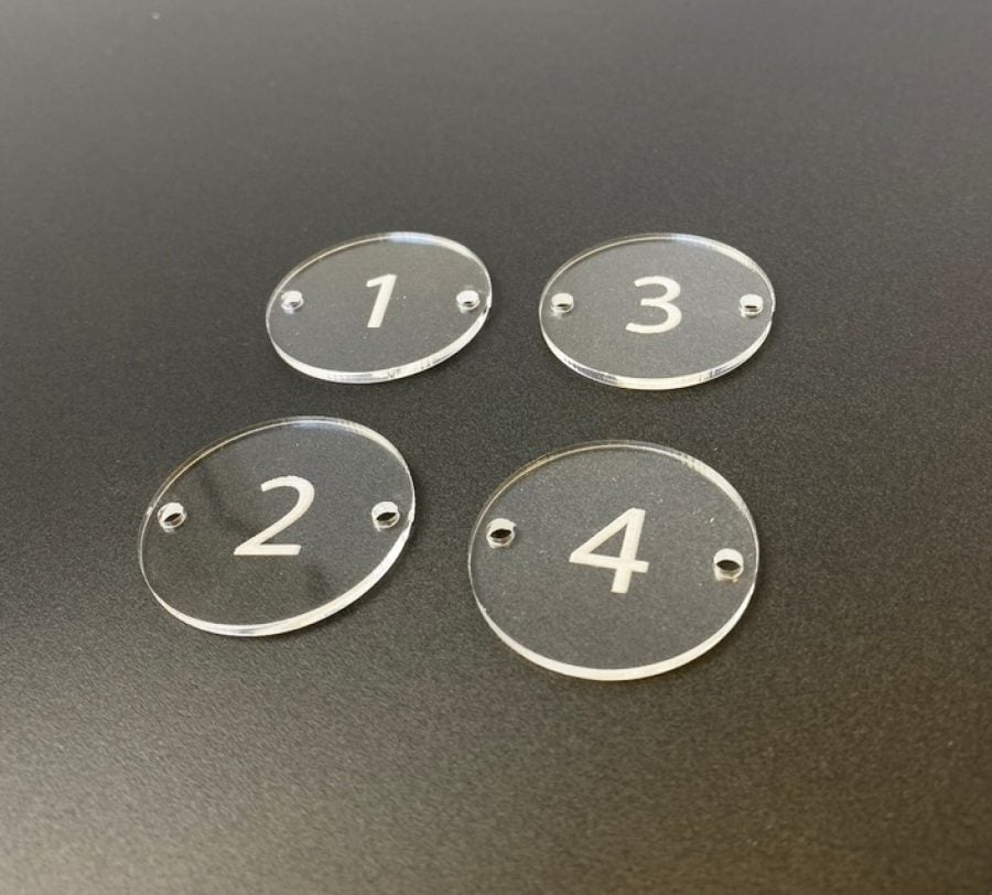 clear acrylic table numbers