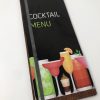 tall elastic band menu boards 1 Menu board with elastic retainer for DL type shaped menus