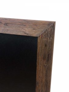 Walnut frame with chalkboard insert
