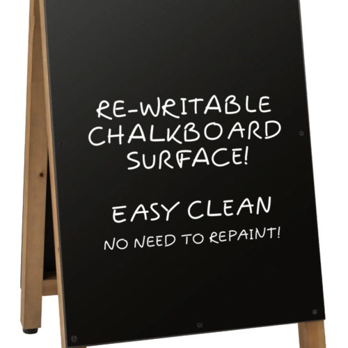 Sturdy Wooden Pavement Sign for outdoor use