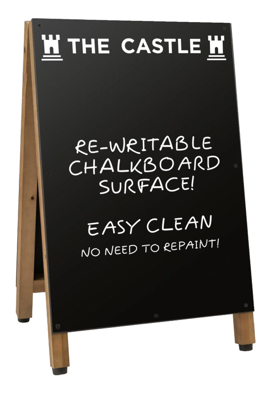 Sturdy Wooden Pavement Sign for outdoor use