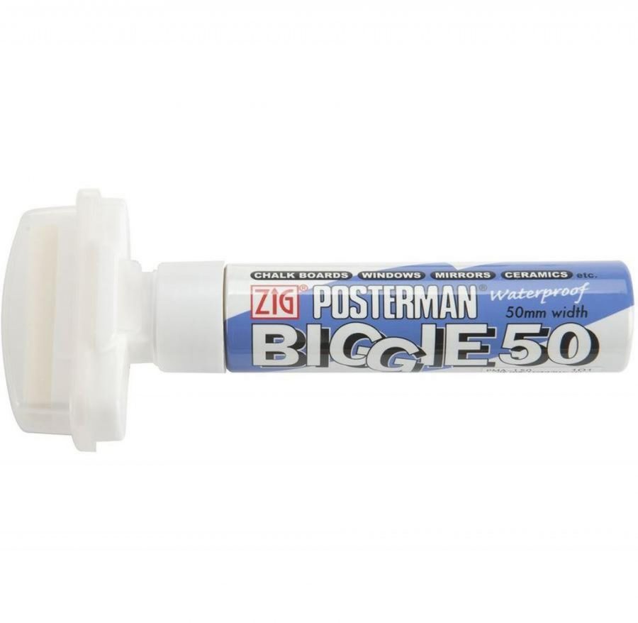 A ZIG Posterman pen in white